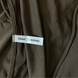 7DAY WKND Brown Top